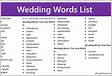 Wedding Words and Terms from A to Z